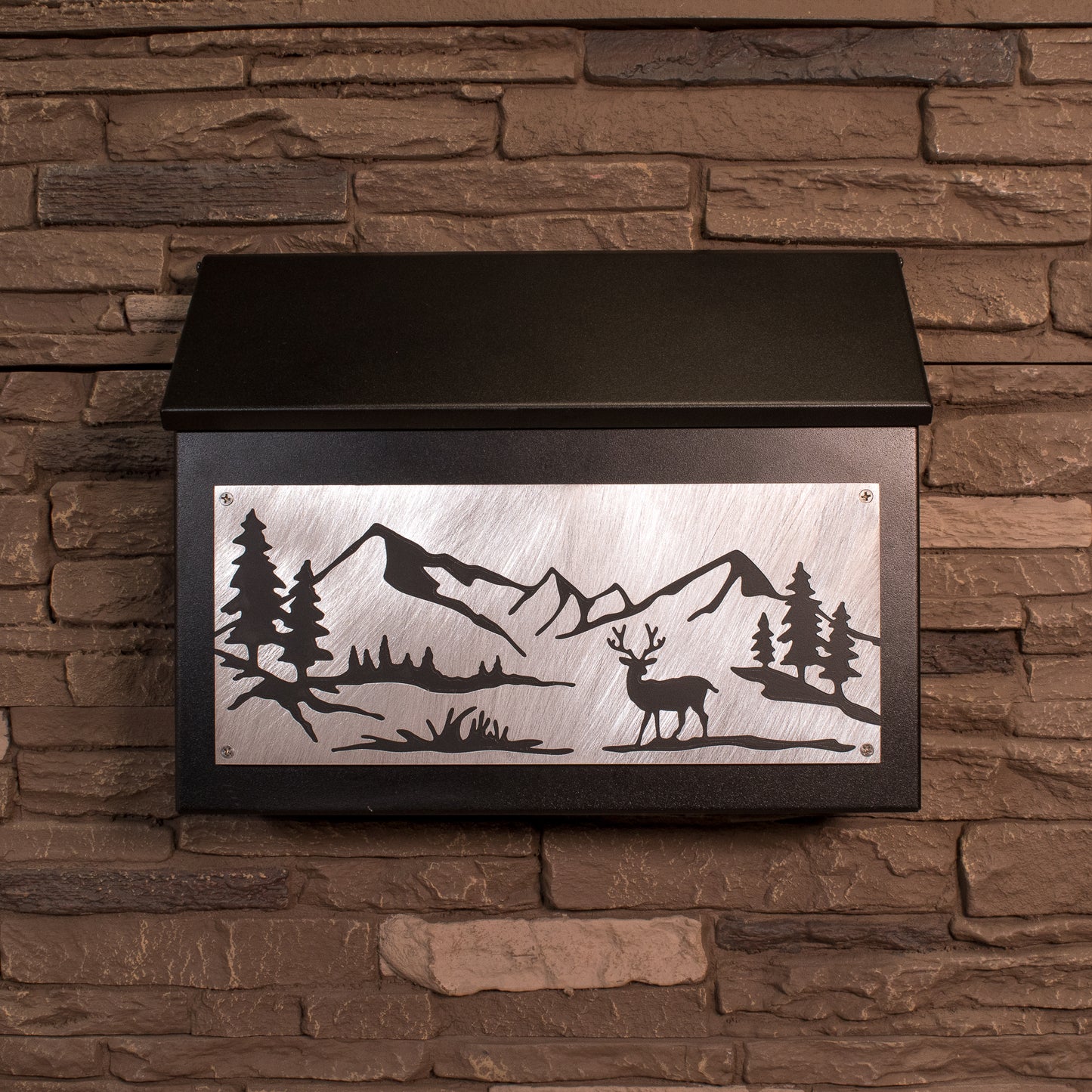 Mountain Wall Mount Mailbox - Horizontal