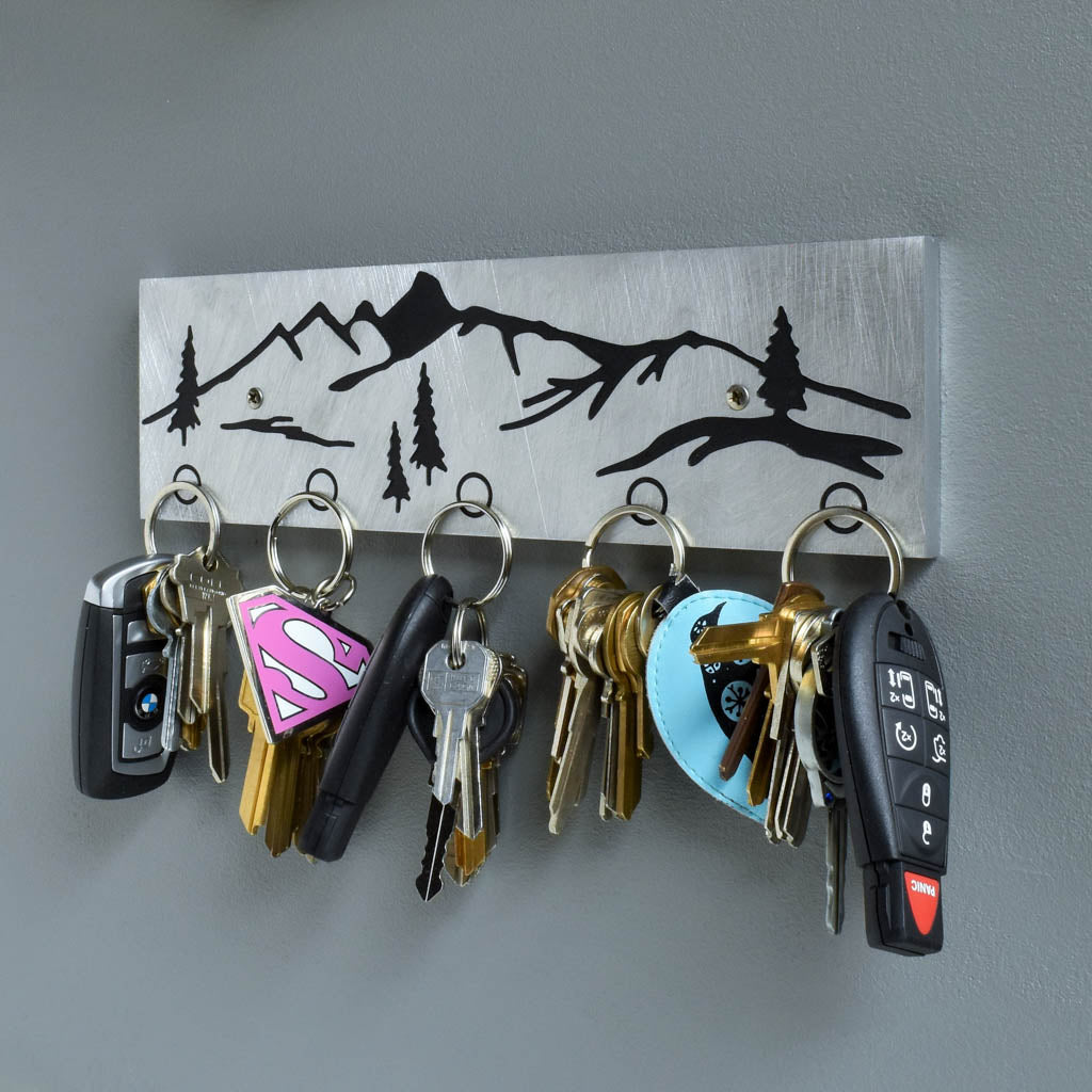Mountain Scene Magnetic Key Holder
