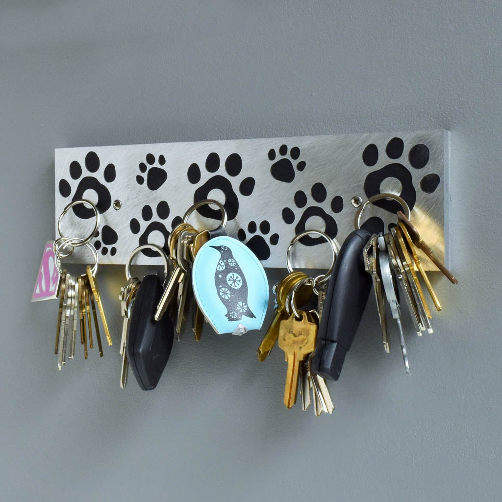 Paw Print Magnetic Key Holder