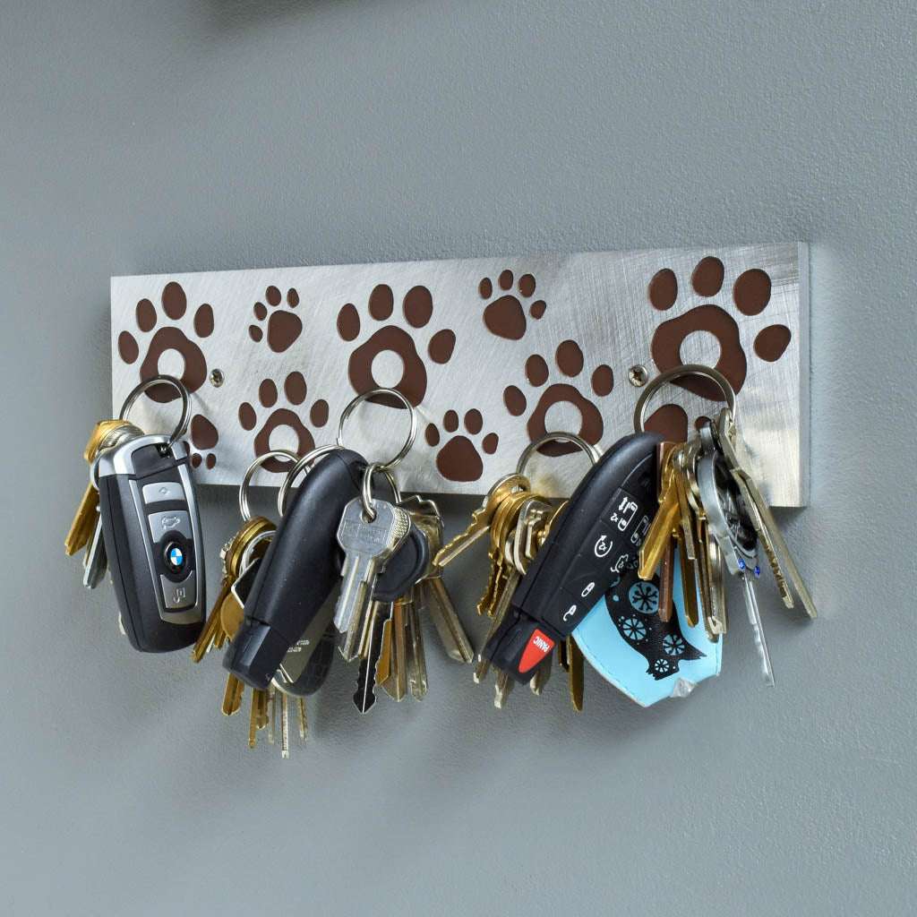 Paw Print Magnetic Key Holder