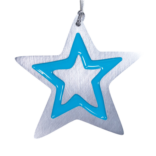 Star Christmas Ornament Blue