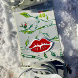 Red Lips Snowboard Stomp Pad
