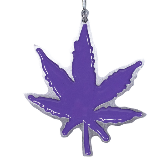 Cannabis Christmas Ornament Purple