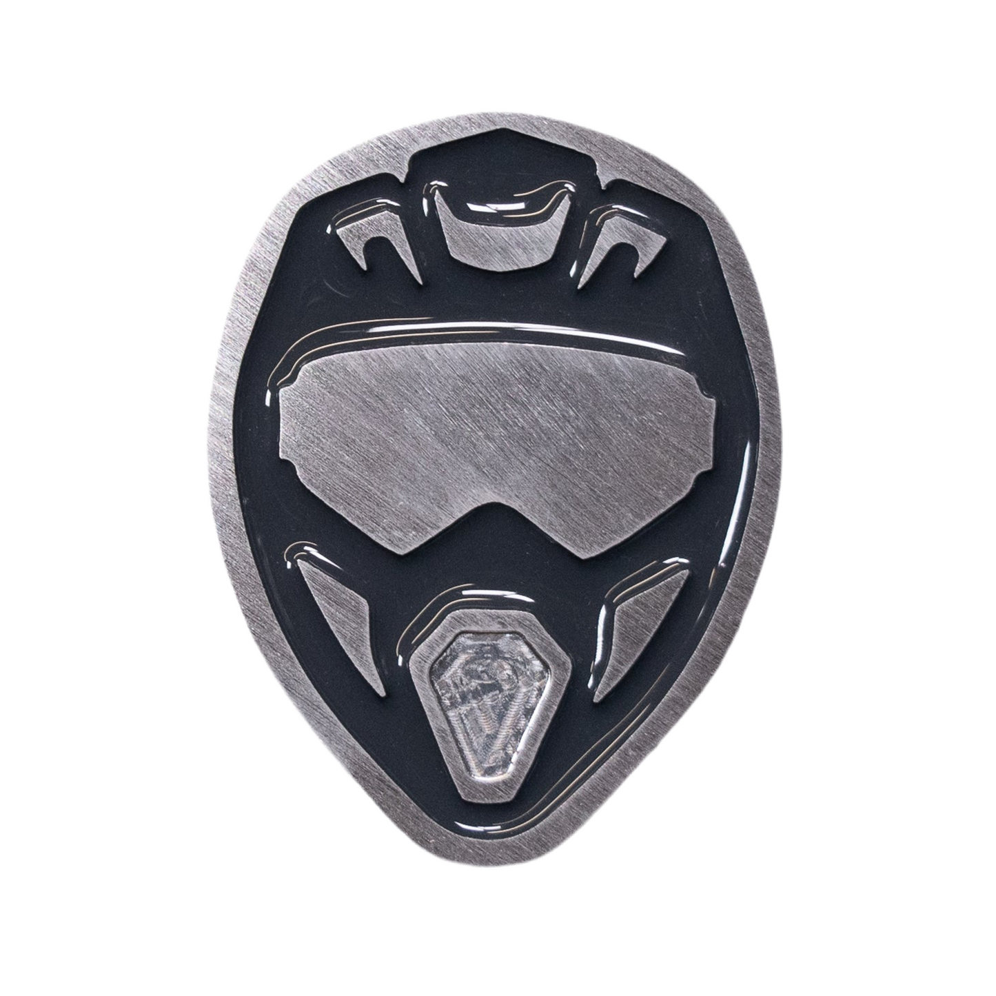 Dirt Bike Helmet Magnet Grey