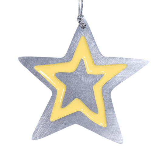 Star Christmas Ornament Yellow