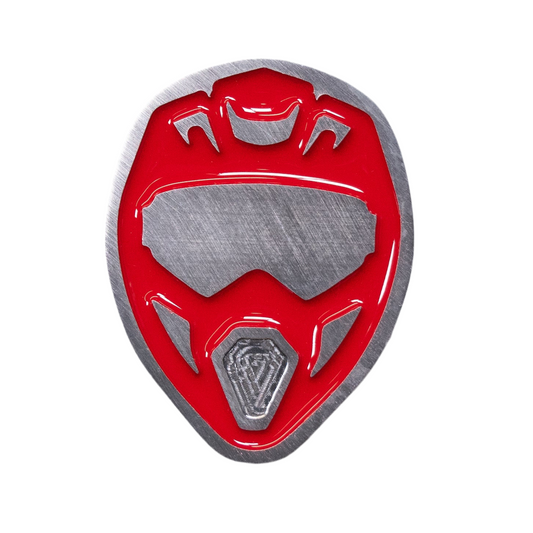 Dirt Bike Helmet Magnet Red