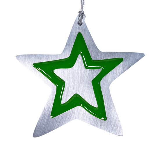 Star Christmas Ornament Green