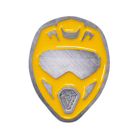 Dirt Bike Helmet Magnet Yellow