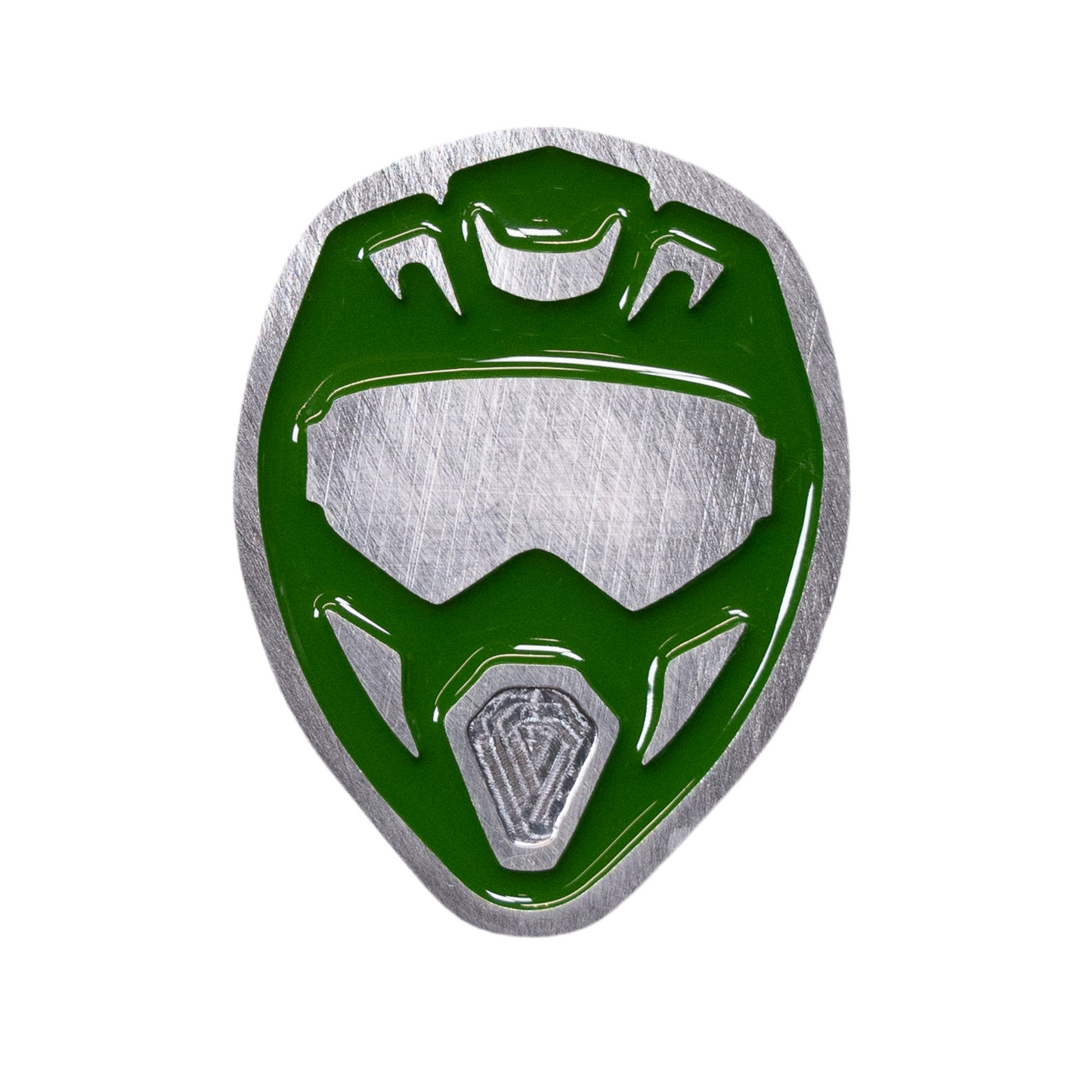 Dirt Bike Helmet Magnet Green