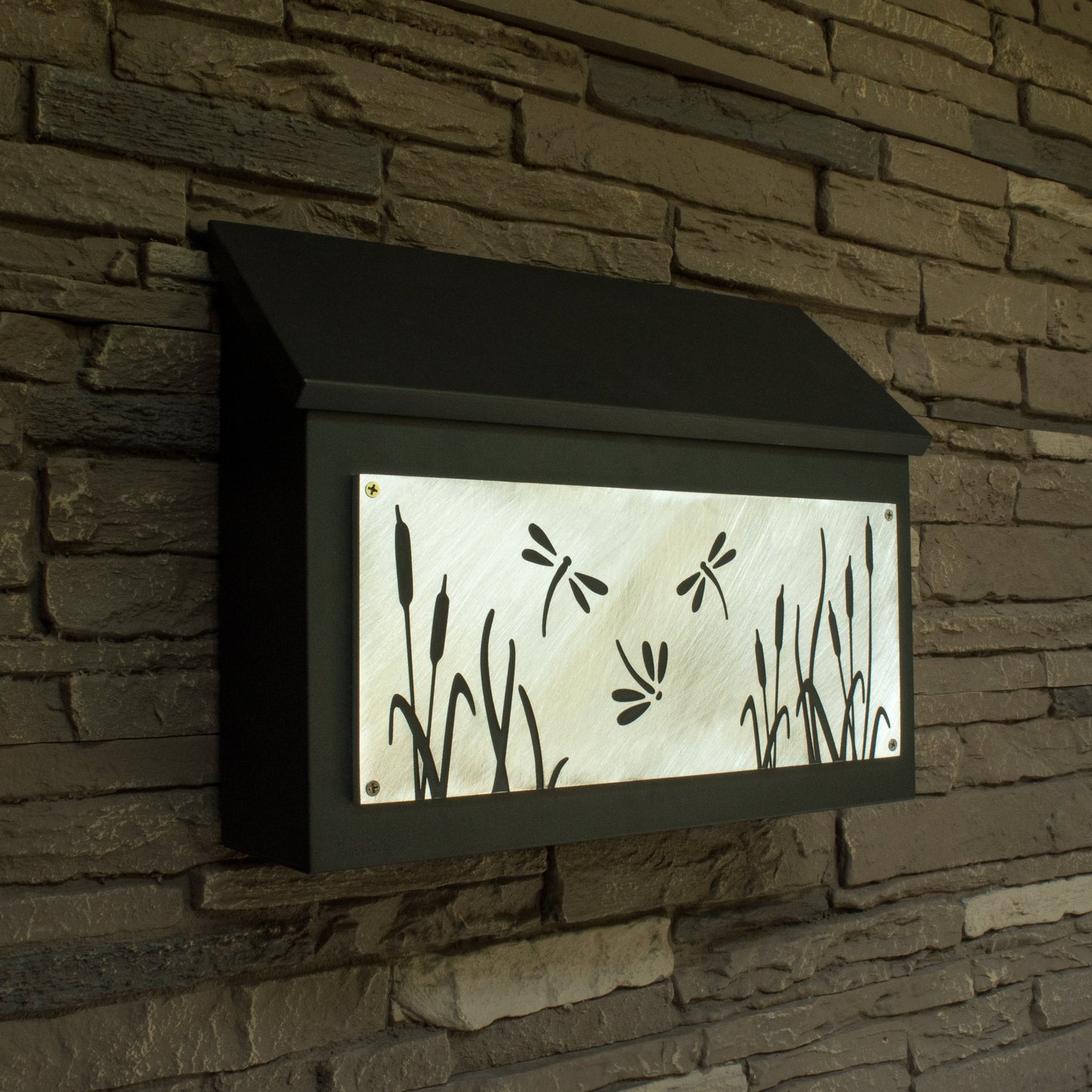 Dragonfly Wall Mount Mailbox - Horizontal