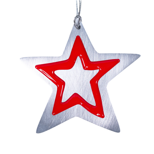 Star Christmas Ornament Red