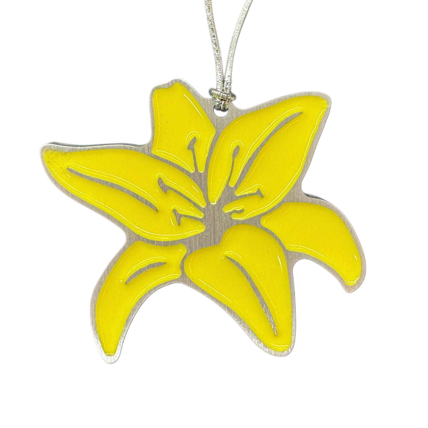 Lily Yellow Christmas Ornament