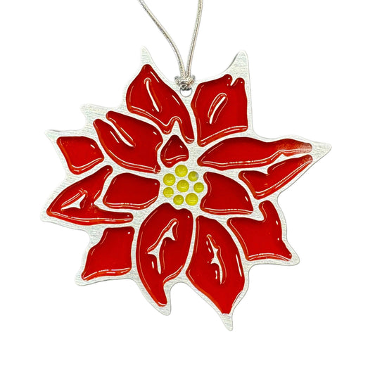 Pointsettia Christmas Ornament