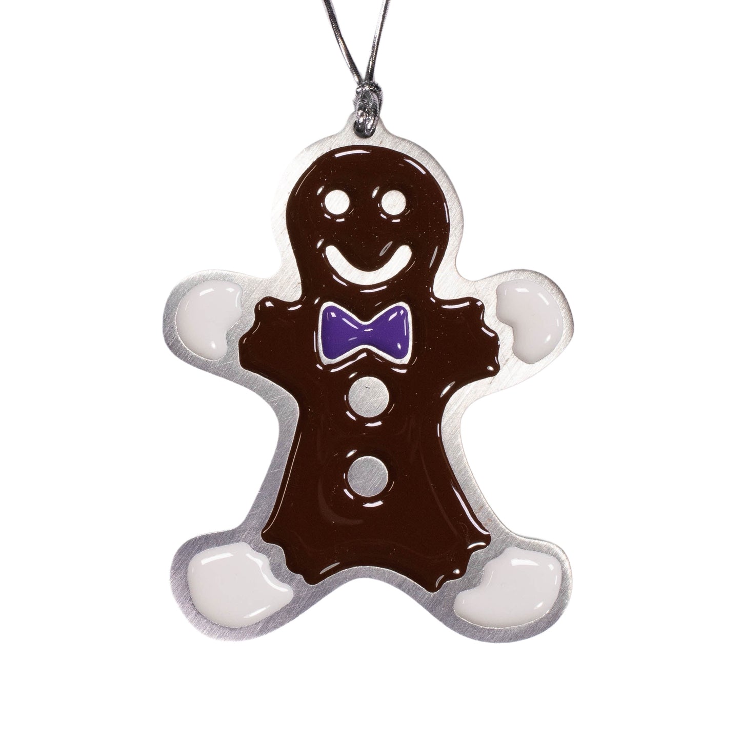 Gingerbread Christmas Ornament Chocolate Purple