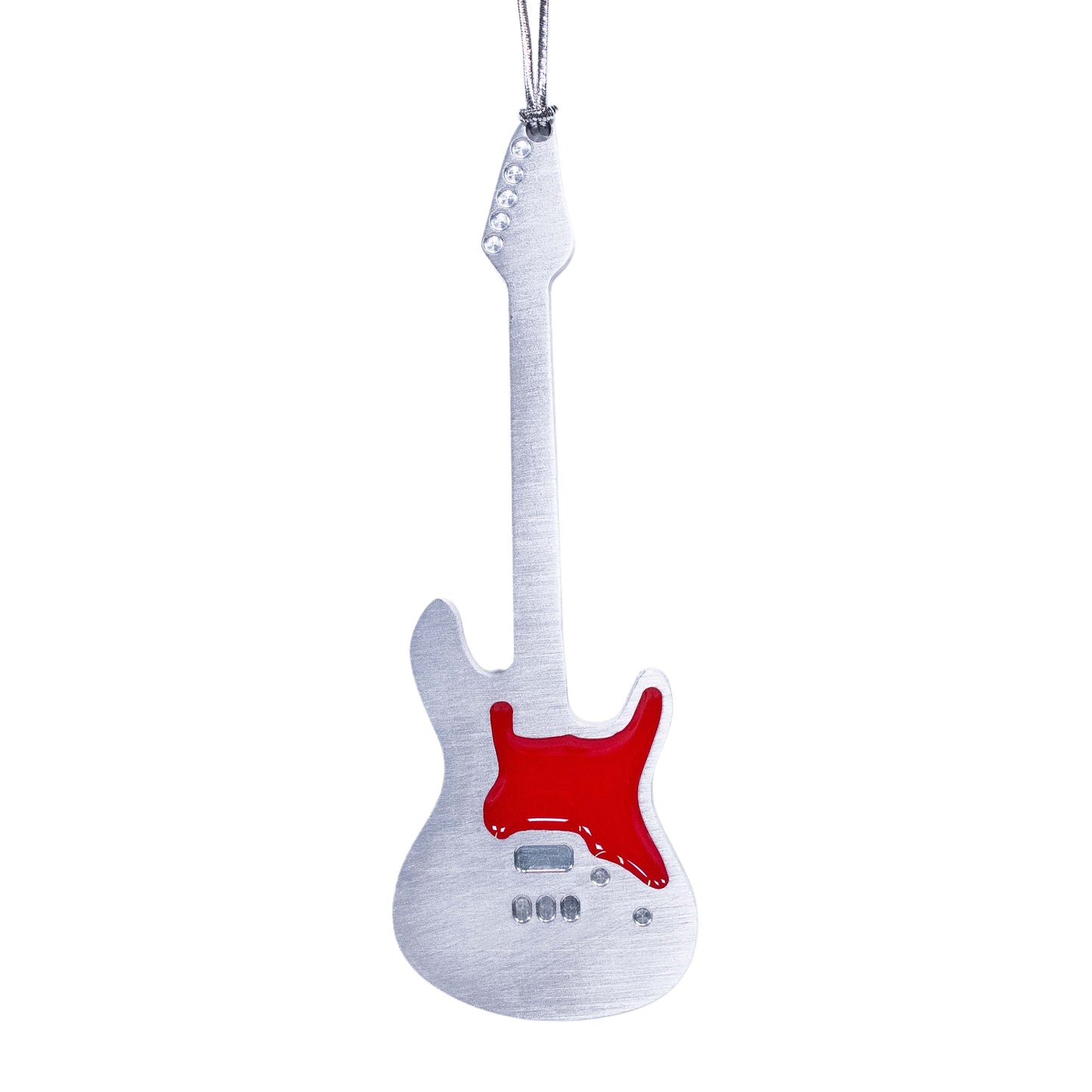 Guitar Christmas Ornament Electric Red