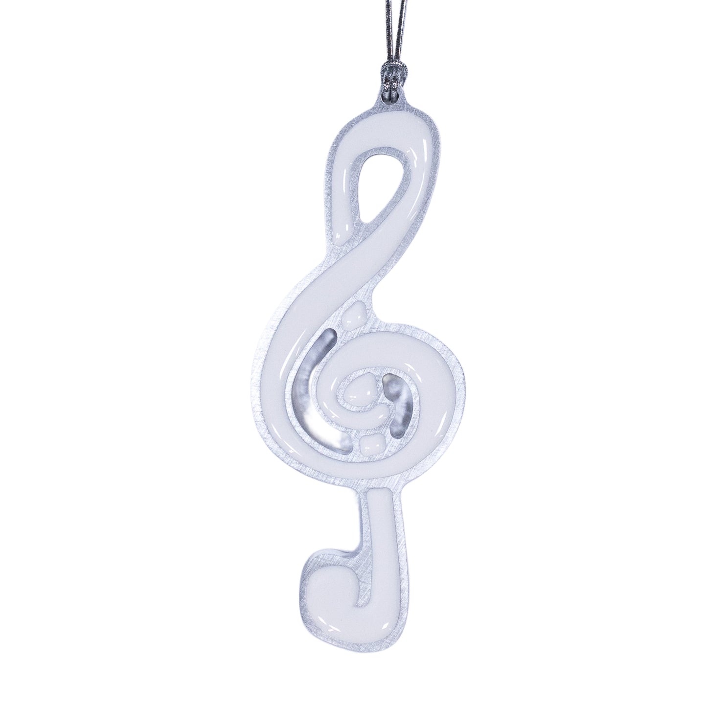 Music Christmas Ornament White