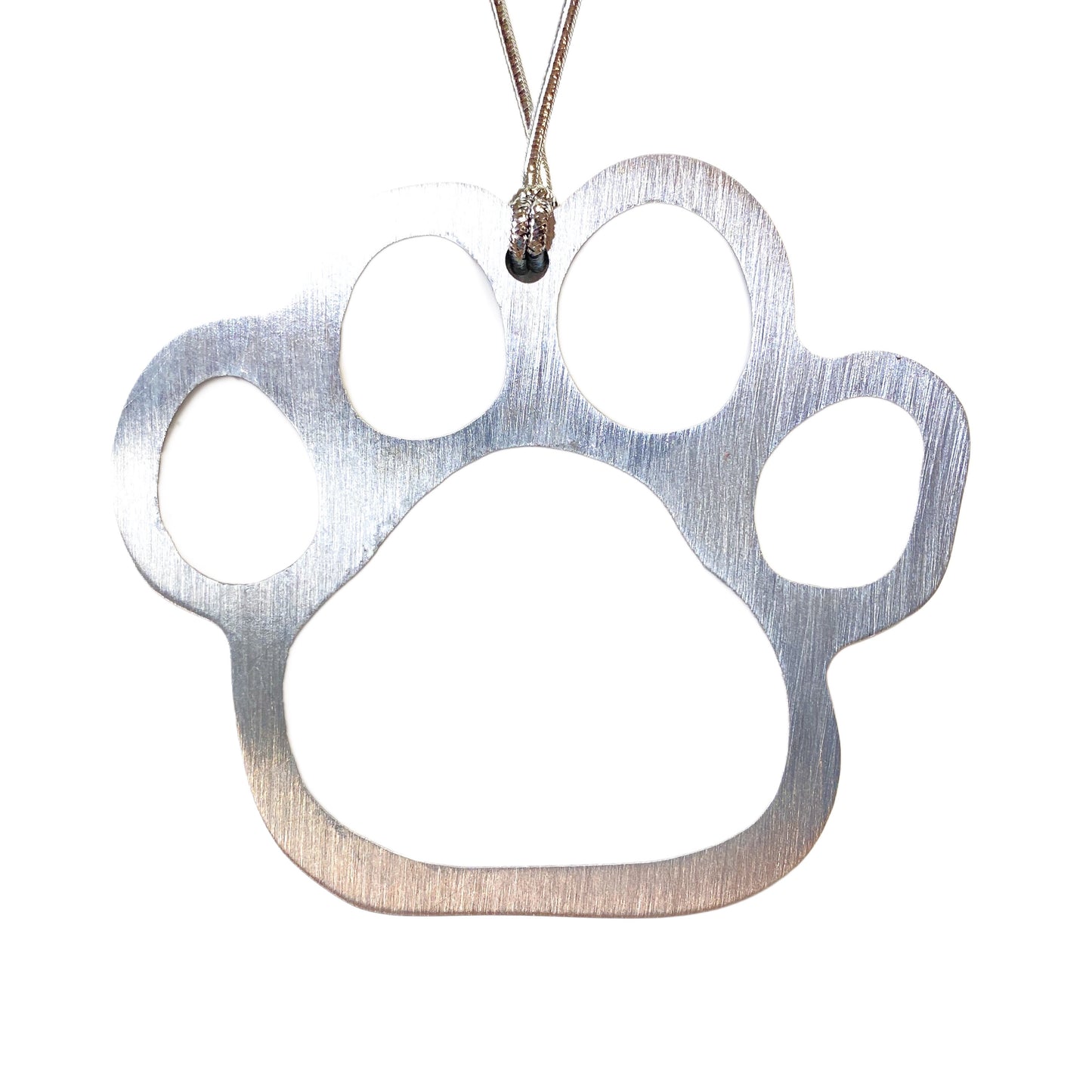 Paw Print Christmas Ornament White