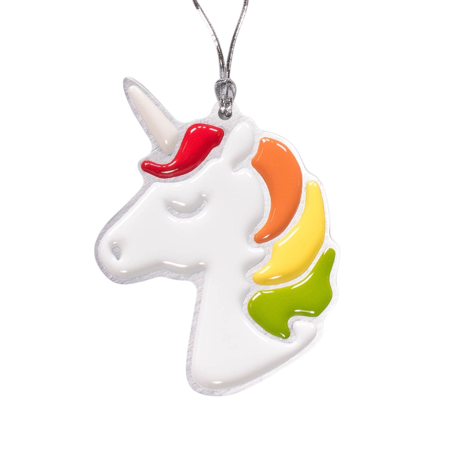 Unicorn Christmas Ornament Rainbow