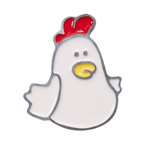 Chicken Magnet White