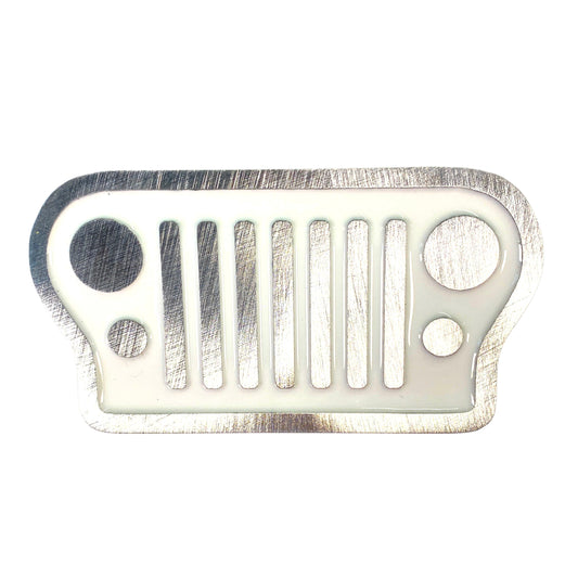 Jeep Grill White Magnet