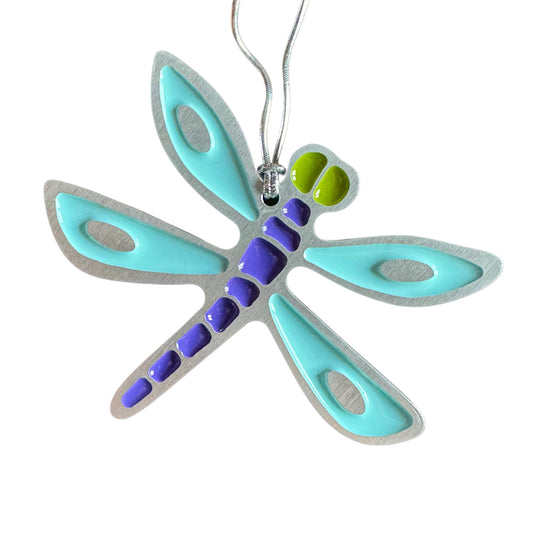 Dragonfly Christmas Ornament Blue