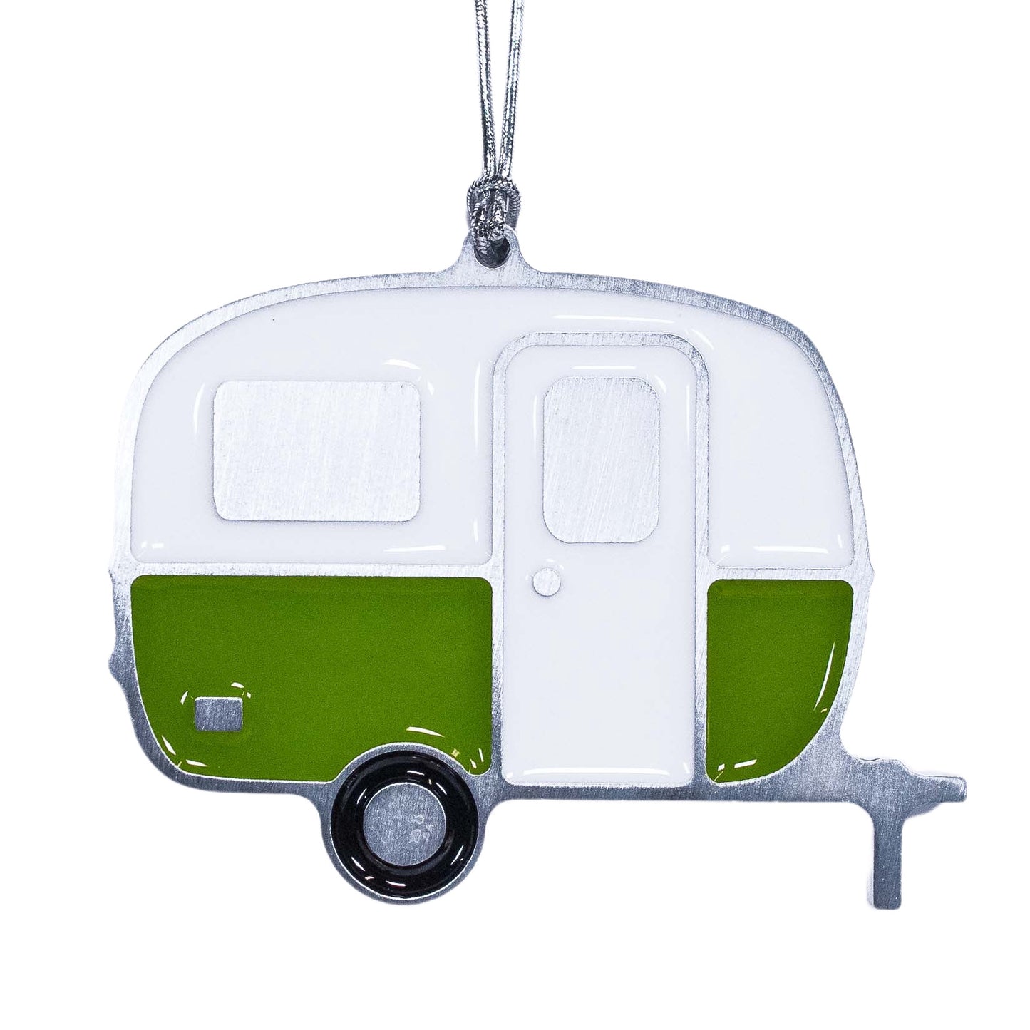 Boler Camper Christmas Ornament Green