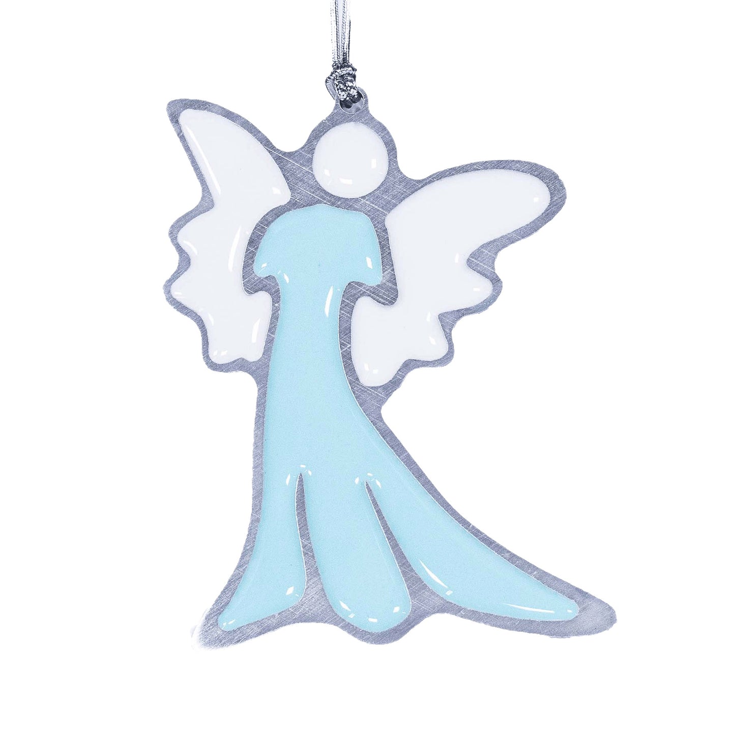 Angel Christmas Ornament Blue