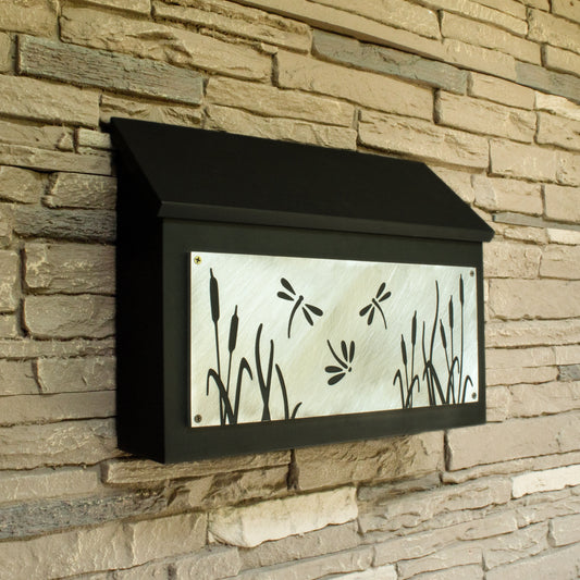 Dragonfly Wall Mount Mailbox - Horizontal