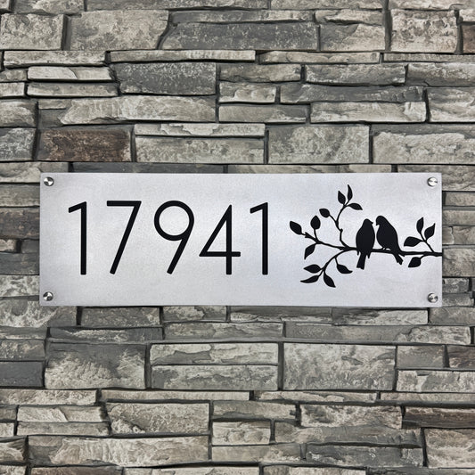 Bird Lovers Address Plate