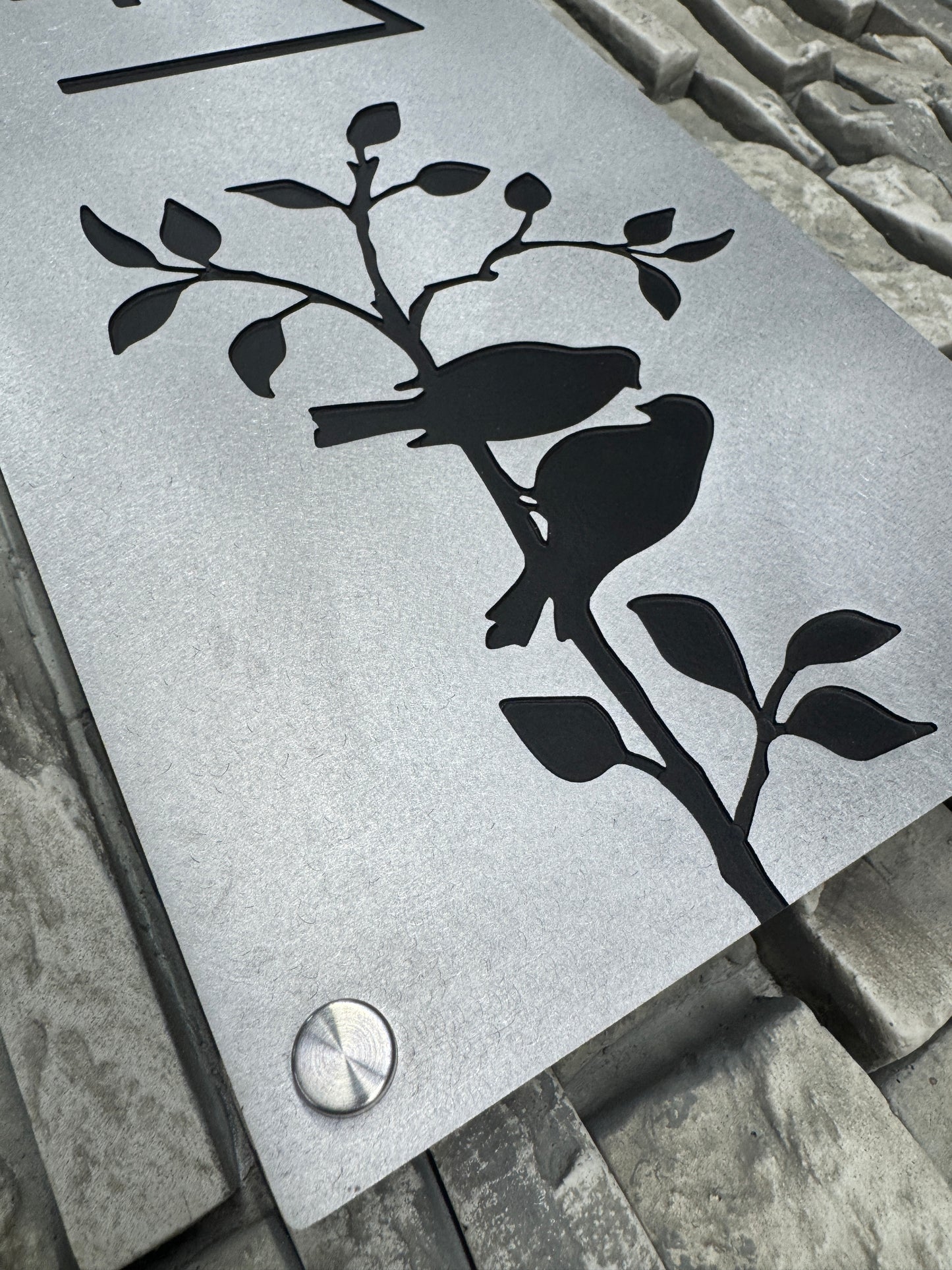 Bird Lovers Address Plate