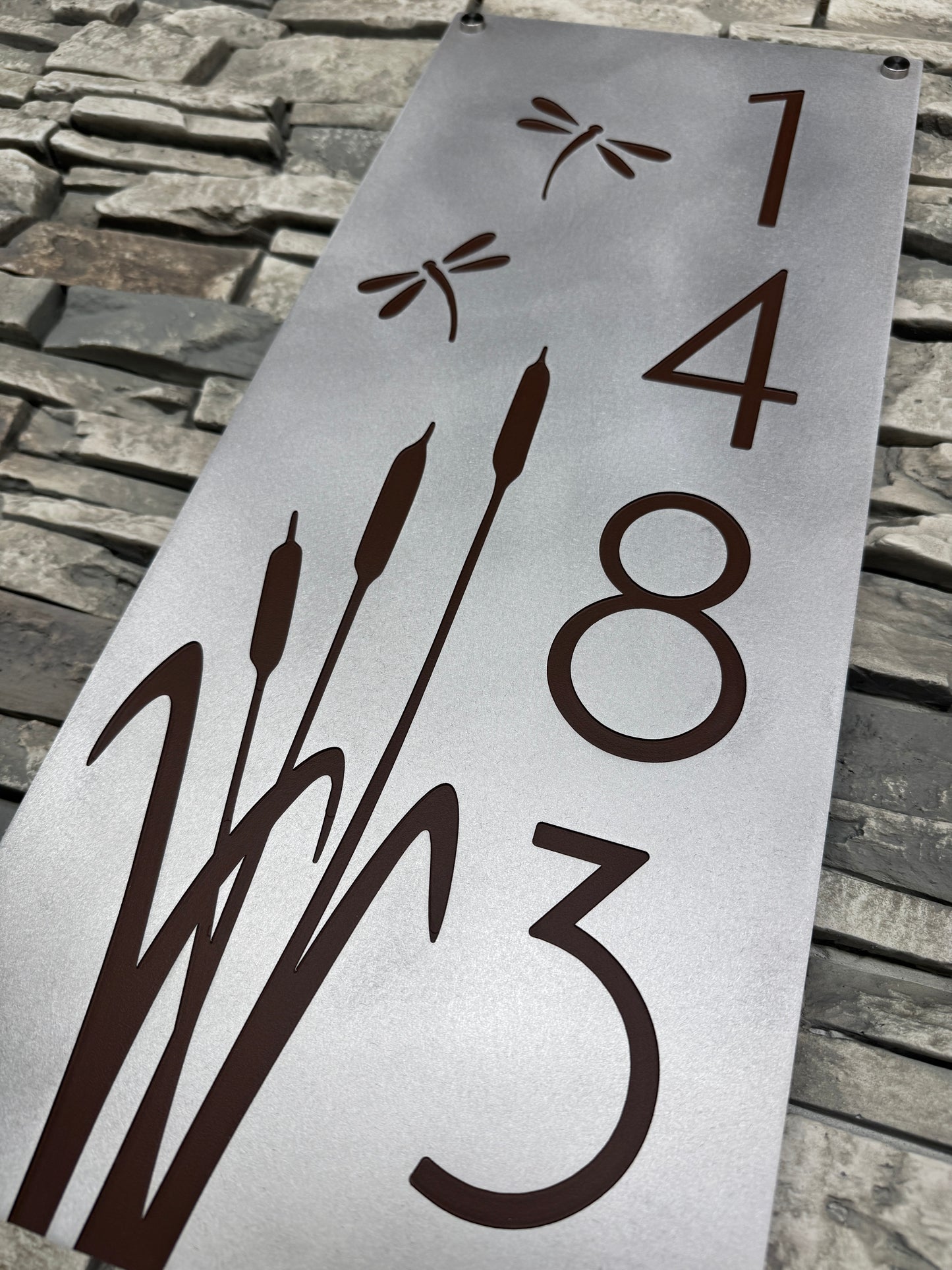 Dragonfly Address Plate Vertical