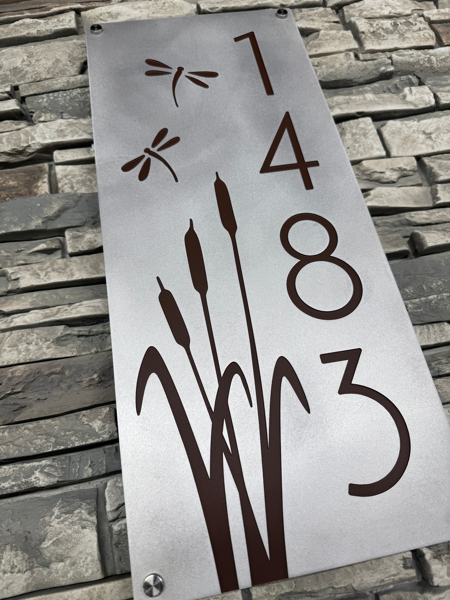 Dragonfly Address Plate Vertical