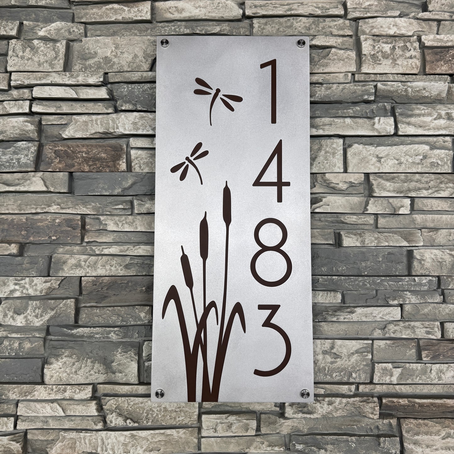 Dragonfly Address Plate Vertical