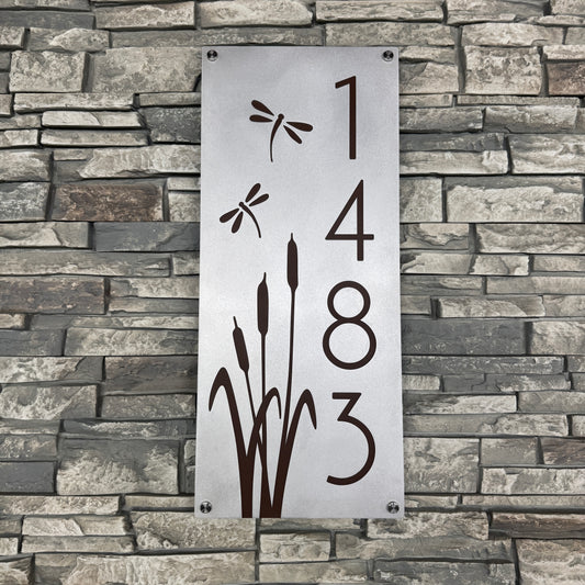 Dragonfly Address Plate Vertical