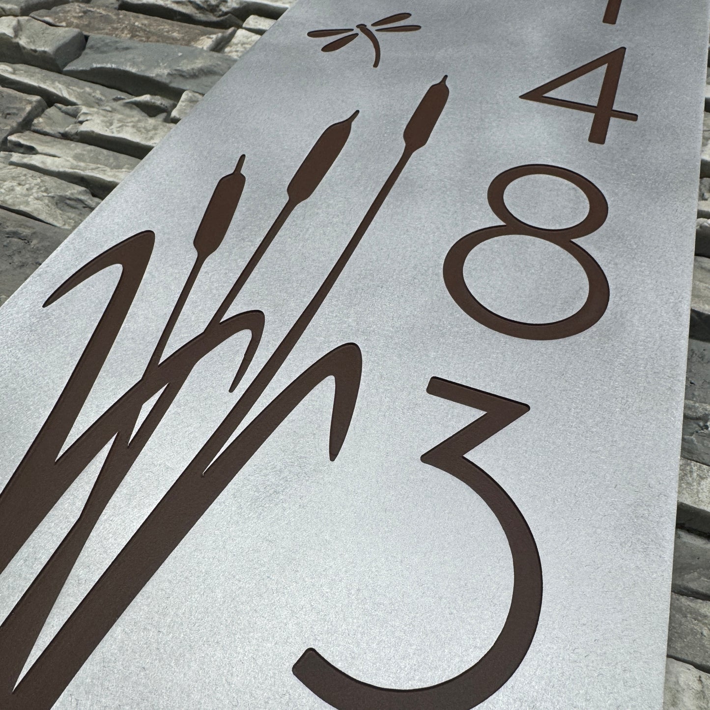 Dragonfly Address Plate Vertical