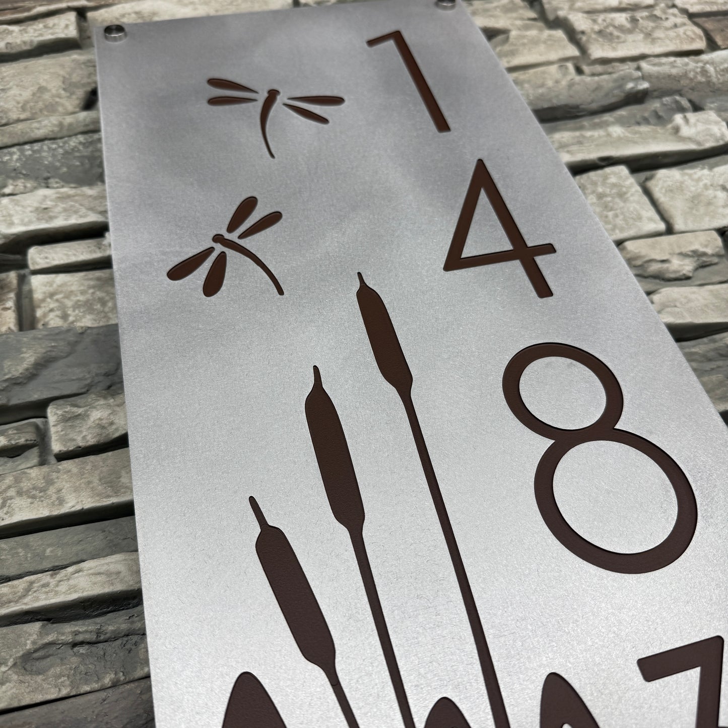 Dragonfly Address Plate Vertical