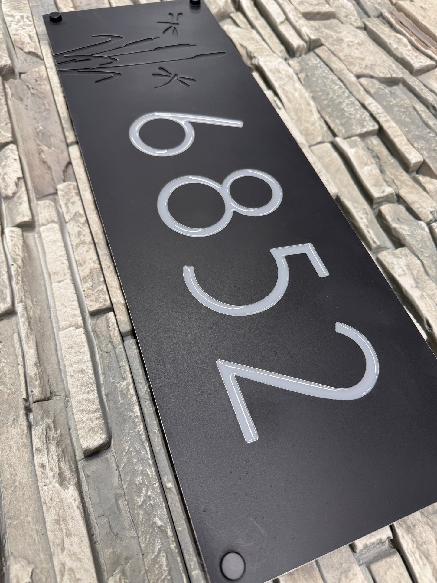 Dragonfly Address Plate Horizontal