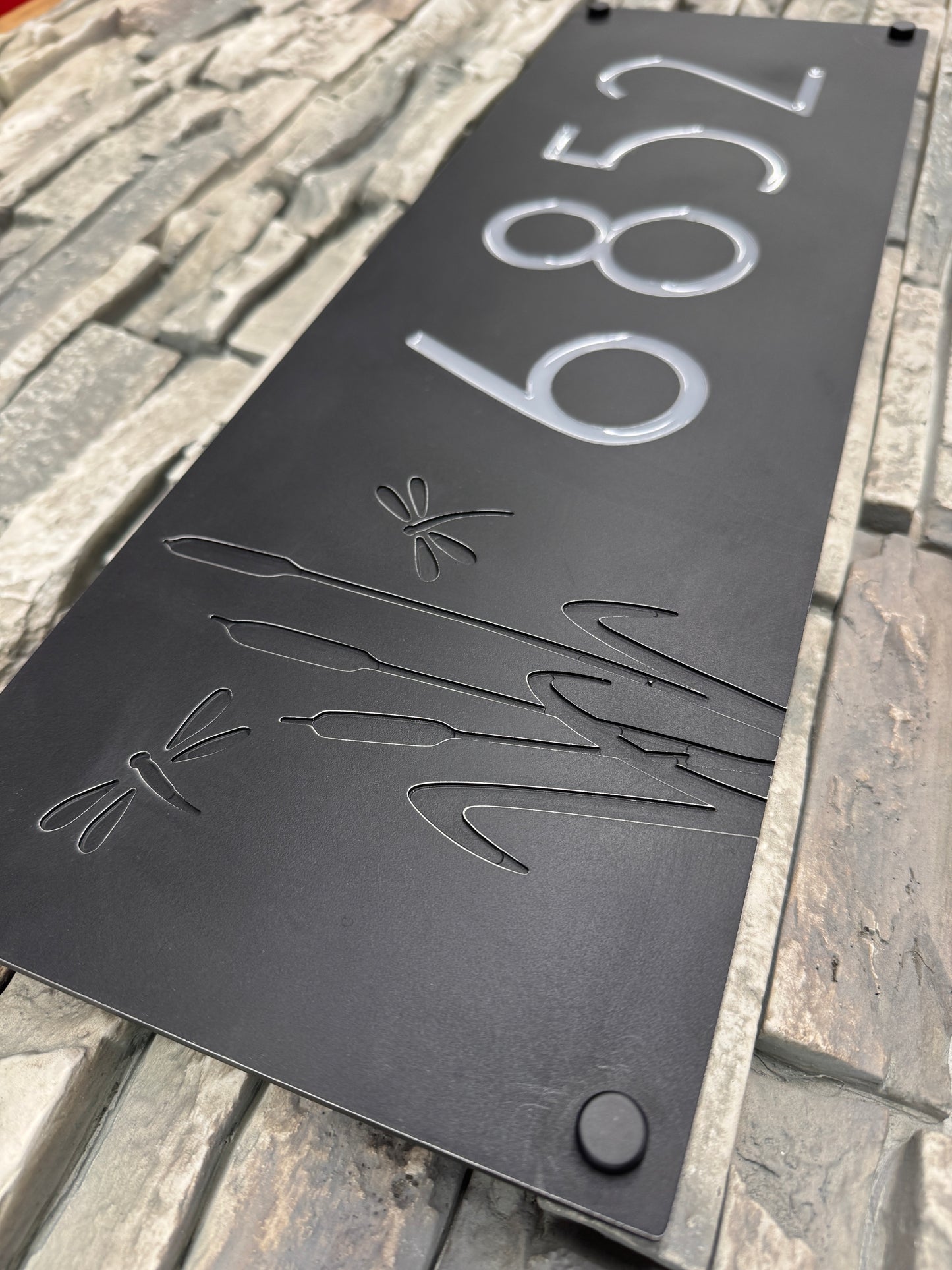 Dragonfly Address Plate Horizontal