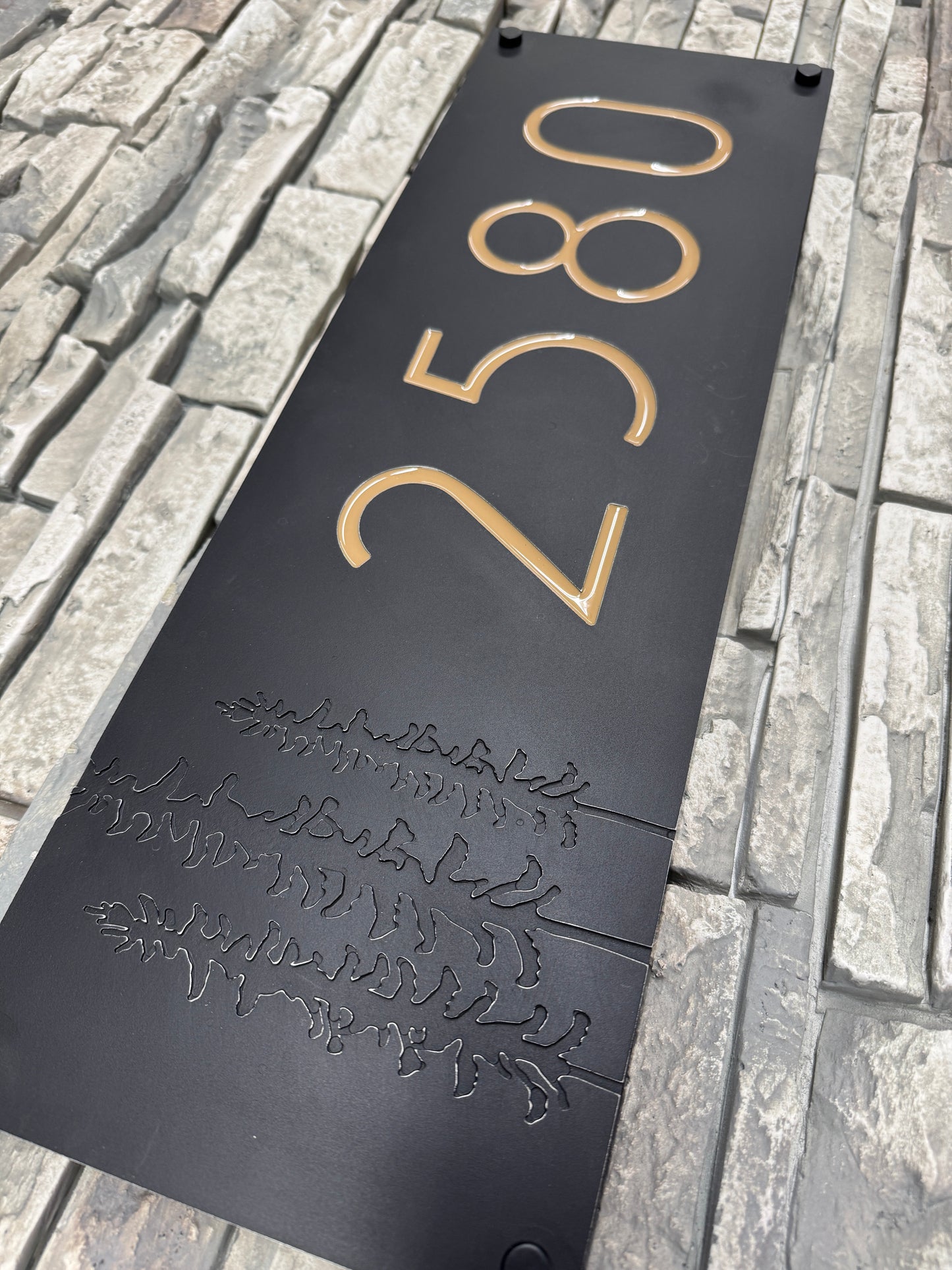 Sitka Tree Address Plate Horizontal