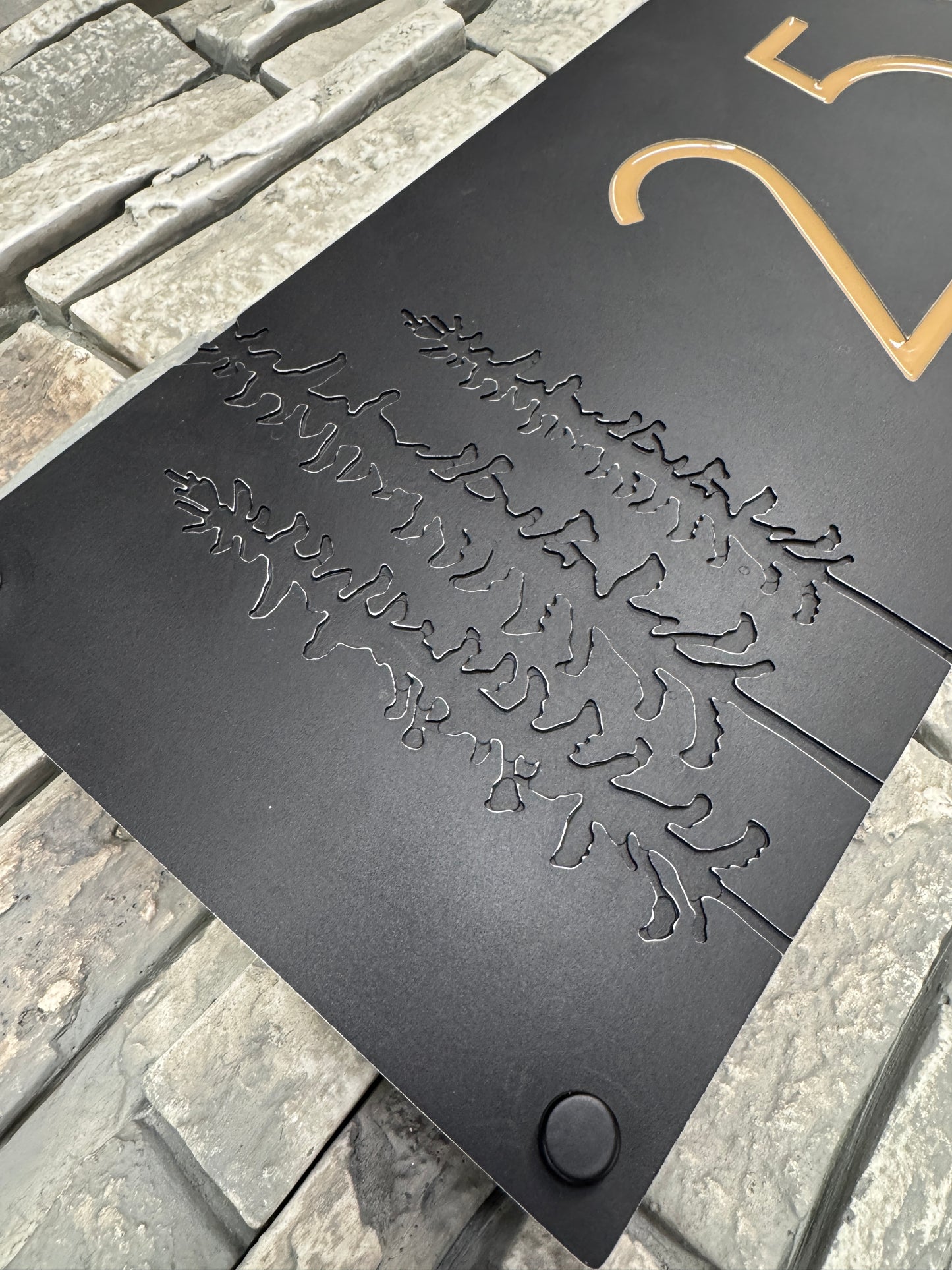 Sitka Tree Address Plate Horizontal