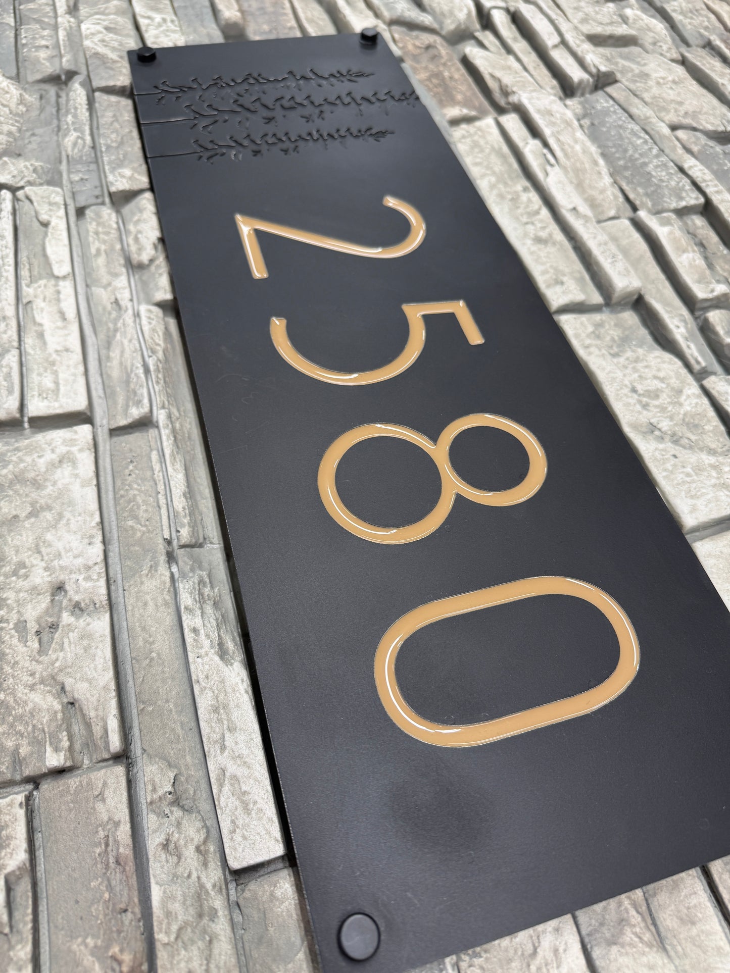 Sitka Tree Address Plate Horizontal