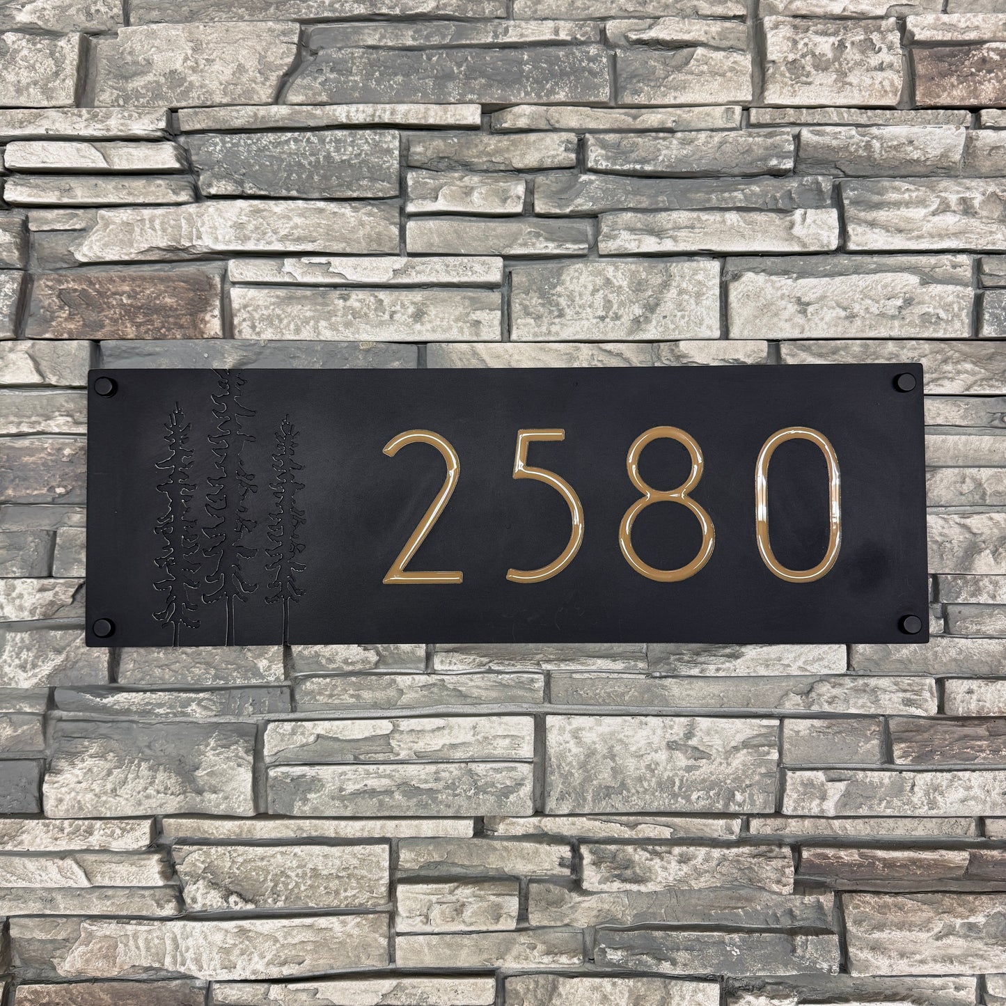 Sitka Tree Address Plate Horizontal