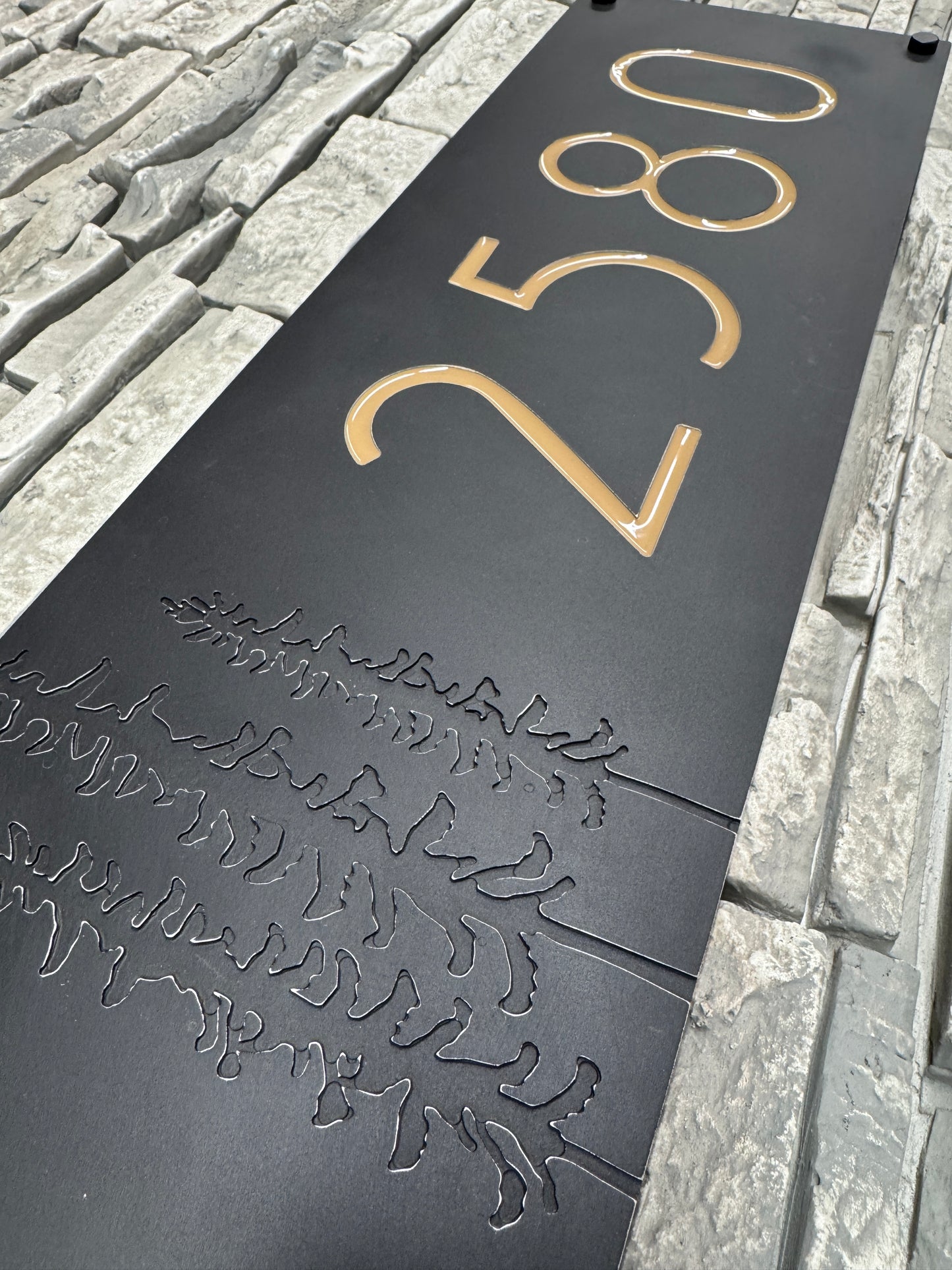 Sitka Tree Address Plate Horizontal