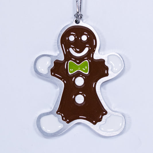 Gingerbread Christmas Ornament Green