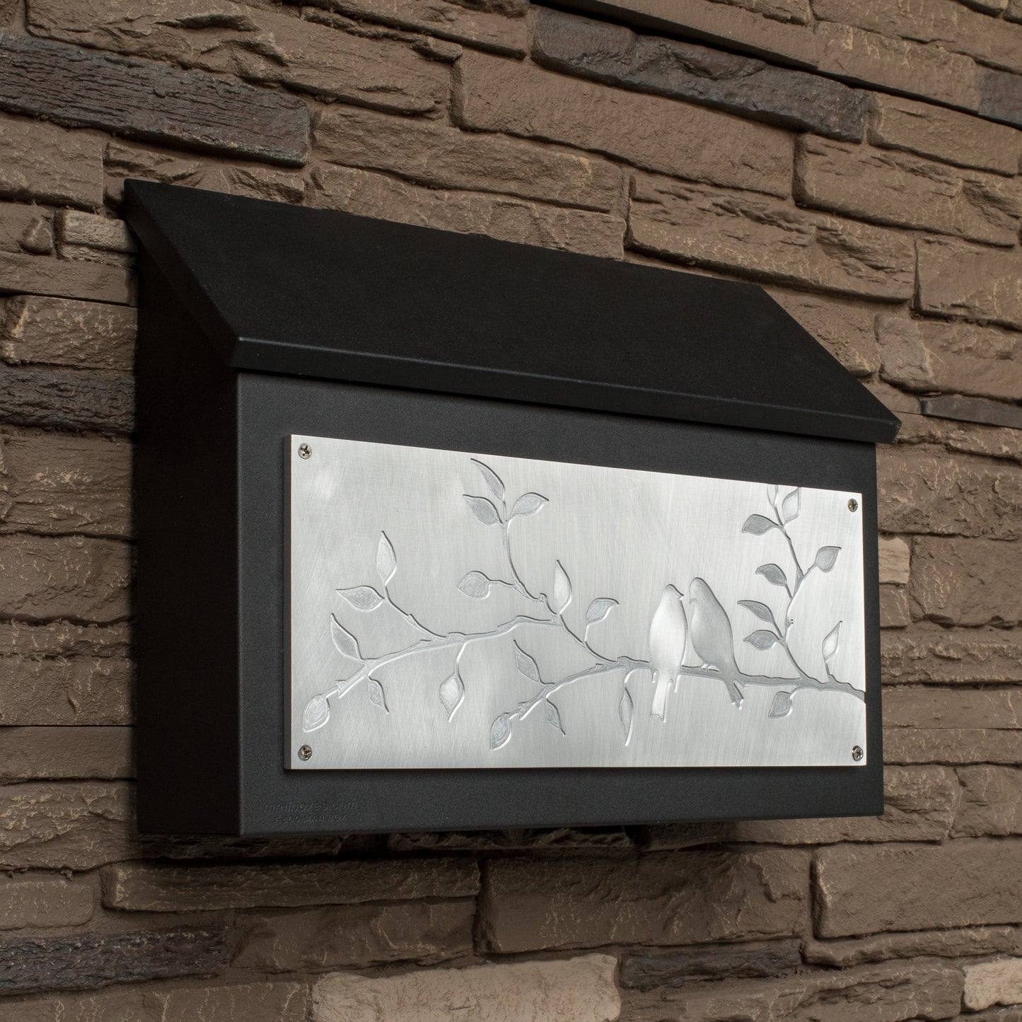 Bird Lovers Wall Mount Mailbox - Horizontal