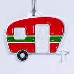 Camper Christmas Ornament Red