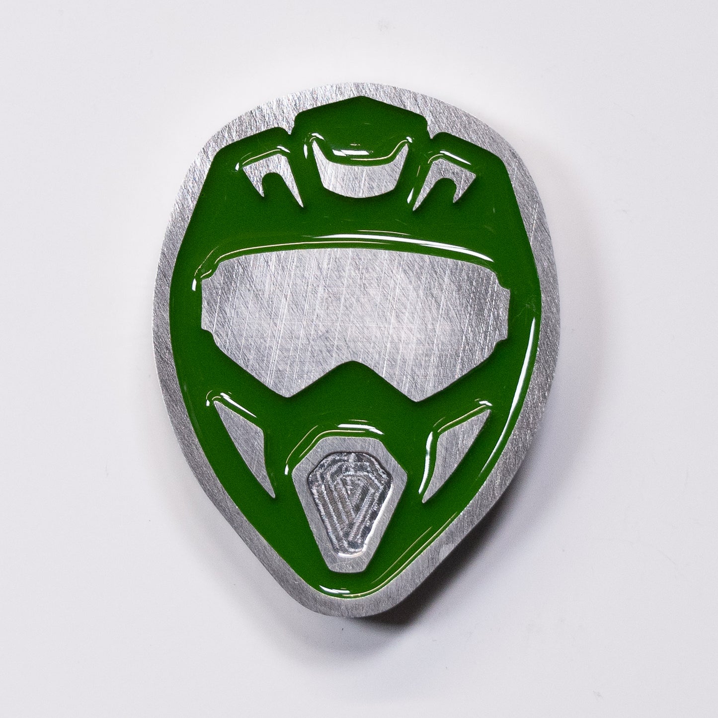 Dirt Bike Helmet Magnet Green