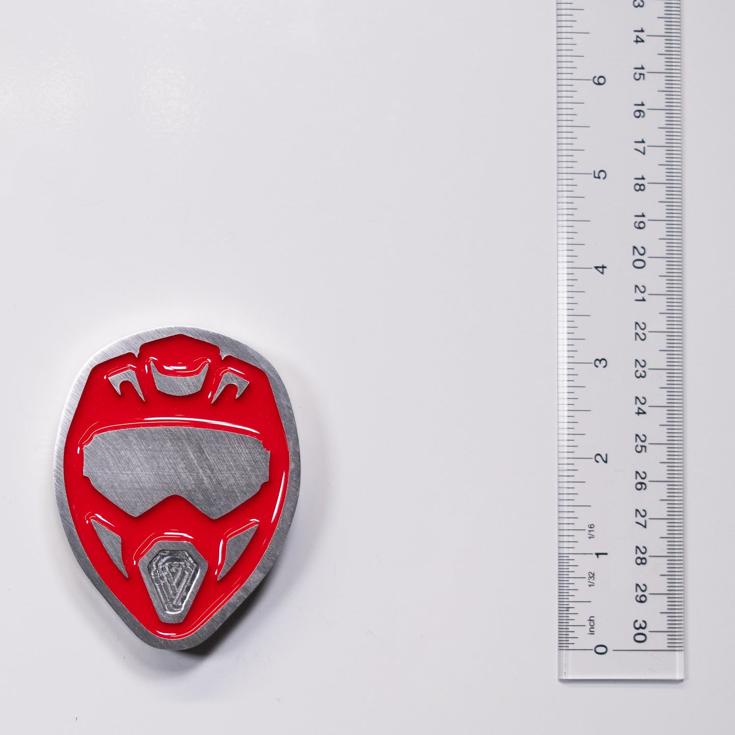 Dirt Bike Helmet Magnet Red