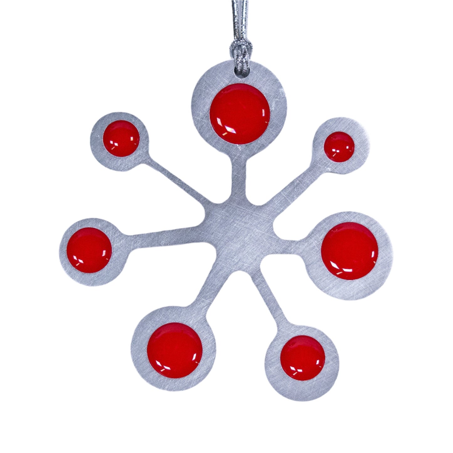 Snowflake Christmas Ornament Red