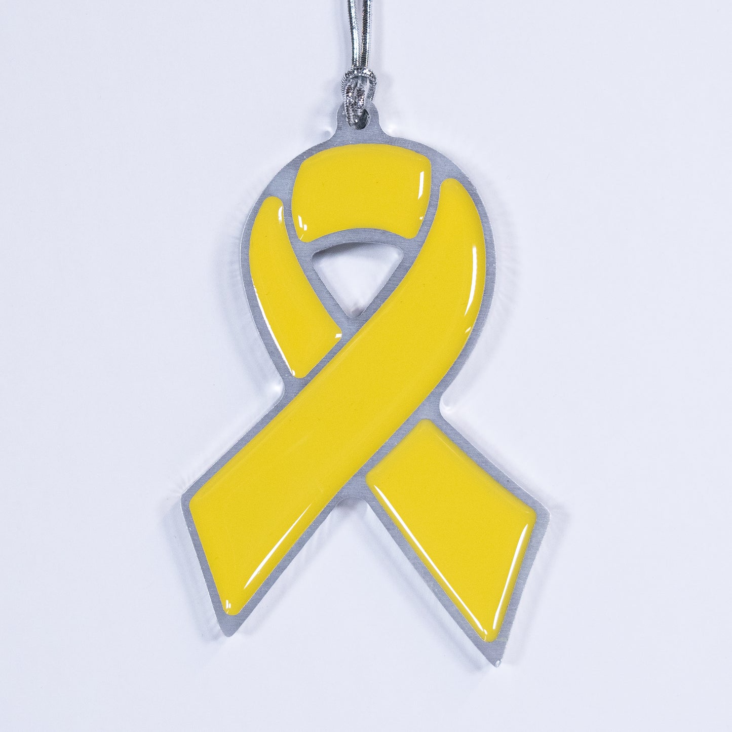 Ribbon Christmas Ornament Yellow